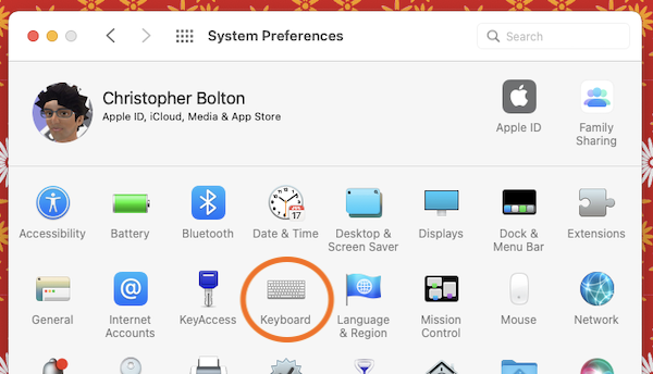 Monterey System Preferences Window